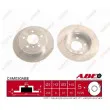 Jeu de 2 disques de frein arrière ABE C4M030ABE - Visuel 1