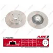 Jeu de 2 disques de frein arrière ABE C4P010ABE - Visuel 1