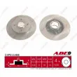 Jeu de 2 disques de frein arrière ABE C4P011ABE - Visuel 1