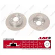 Jeu de 2 disques de frein arrière ABE C4R012ABE - Visuel 1