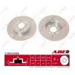 Jeu de 2 disques de frein arrière ABE C4R020ABE - Visuel 1