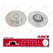 Jeu de 2 disques de frein arrière ABE C4R021ABE - Visuel 1
