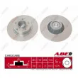 Jeu de 2 disques de frein arrière ABE C4R023ABE - Visuel 1