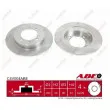 Jeu de 2 disques de frein arrière ABE C4V004ABE - Visuel 1