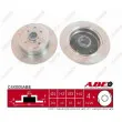 Jeu de 2 disques de frein arrière ABE C4X005ABE - Visuel 1