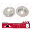 Jeu de 2 disques de frein arrière ABE C4Y001ABE - Visuel 1