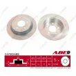 Jeu de 2 disques de frein arrière ABE C4Y002ABE - Visuel 1