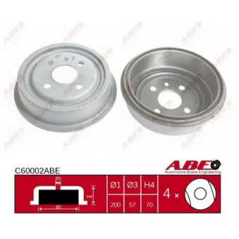 Tambour de frein ABE C60002ABE