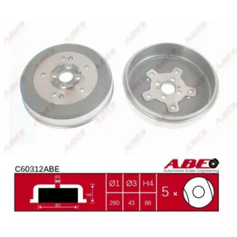 Tambour de frein ABE