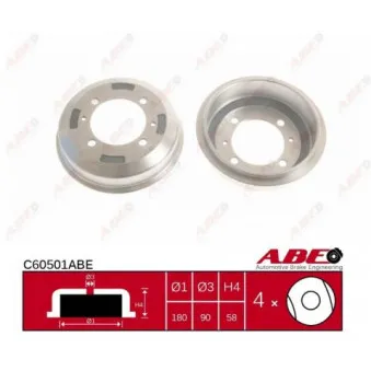 Tambour de frein ABE C60501ABE