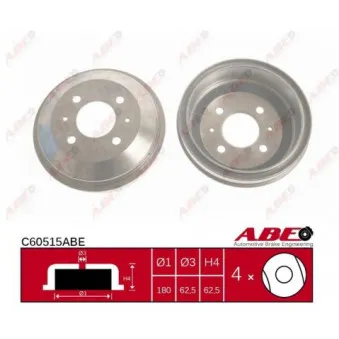 Tambour de frein ABE C60515ABE