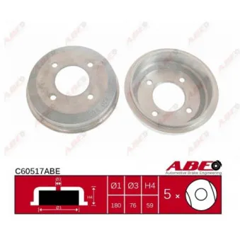 Tambour de frein ABE