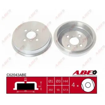 Tambour de frein ABE