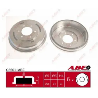 Tambour de frein ABE C65011ABE