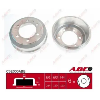 Tambour de frein ABE C6E000ABE