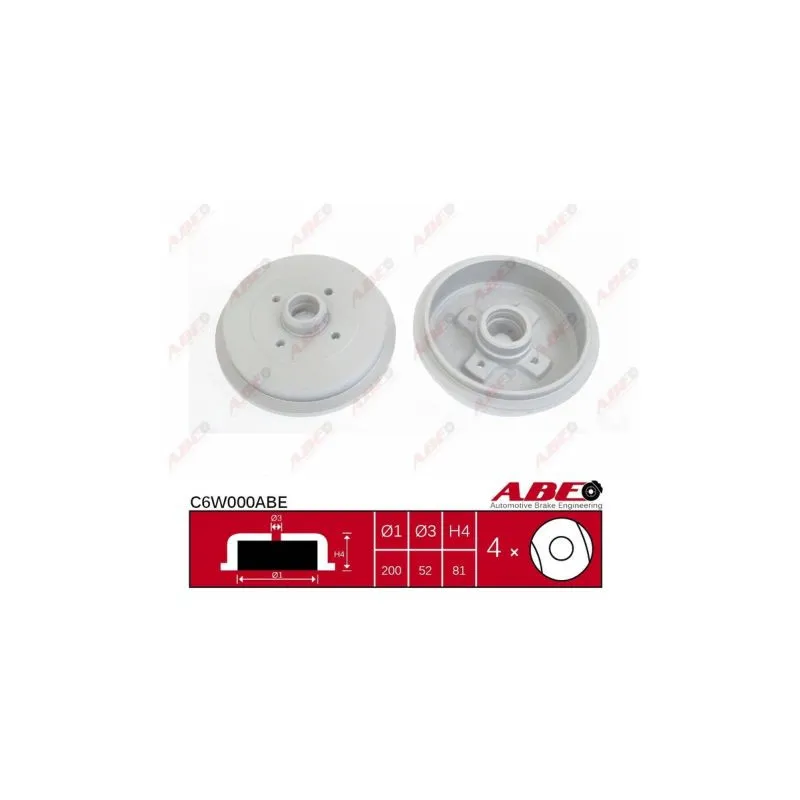 Tambour de frein ABE C6W000ABE
