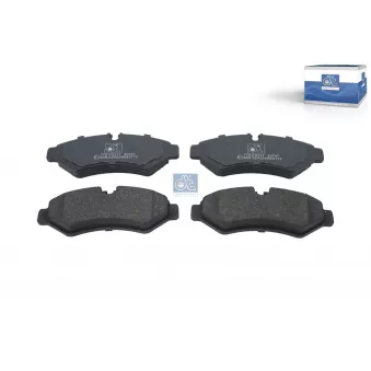 Jeu de 4 plaquettes de frein avant DT 4.92245