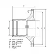 Moyeu de roue avant DT 6.54011 - Visuel 1