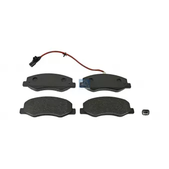 Jeu de 4 plaquettes de frein arrière DT 6.95123
