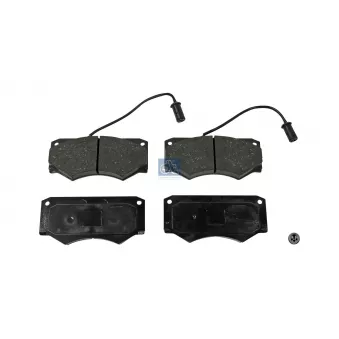 Jeu de 4 plaquettes de frein avant DT 7.92608