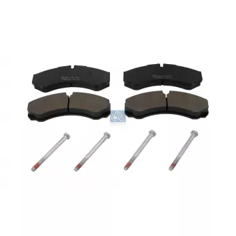 Jeu de 4 plaquettes de frein avant DT 7.92615
