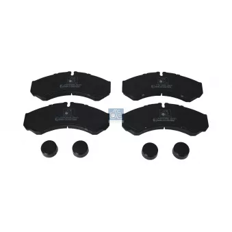 Jeu de 4 plaquettes de frein avant DT 7.92616