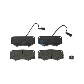 Jeu de 4 plaquettes de frein avant DT 7.92623