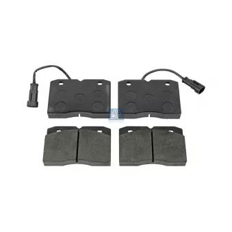 Jeu de 4 plaquettes de frein avant DT 7.92624