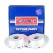 Jeu de 2 disques de frein avant BORG & BECK BBD4039 - Visuel 1