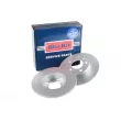 Jeu de 2 disques de frein arrière BORG & BECK BBD4065 - Visuel 2