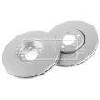 Jeu de 2 disques de frein avant BORG & BECK BBD4105 - Visuel 3