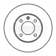 Jeu de 2 disques de frein avant BORG & BECK BBD4174 - Visuel 2