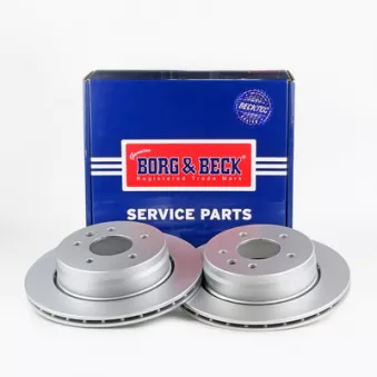 Jeu de 2 disques de frein arrière BORG & BECK BBD4189