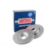 Jeu de 2 disques de frein avant BORG & BECK BBD4219 - Visuel 1