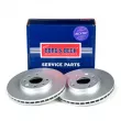 Jeu de 2 disques de frein avant BORG & BECK BBD4253 - Visuel 1