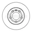 Jeu de 2 disques de frein arrière BORG & BECK BBD4274 - Visuel 2