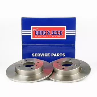 Jeu de 2 disques de frein arrière BORG & BECK BBD4295