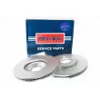 Jeu de 2 disques de frein avant BORG & BECK BBD4316 - Visuel 1