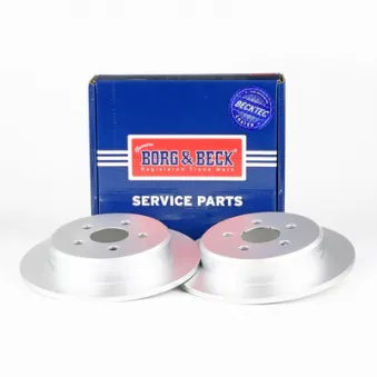Jeu de 2 disques de frein arrière BORG & BECK BBD4373