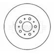 Jeu de 2 disques de frein avant BORG & BECK BBD4389 - Visuel 2