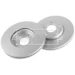 Jeu de 2 disques de frein avant BORG & BECK BBD4451 - Visuel 3