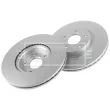 Jeu de 2 disques de frein avant BORG & BECK BBD4452 - Visuel 3