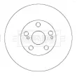 Jeu de 2 disques de frein avant BORG & BECK BBD4456 - Visuel 2
