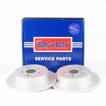 Jeu de 2 disques de frein arrière BORG & BECK BBD4460