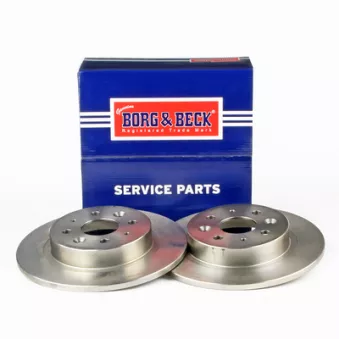 Jeu de 2 disques de frein arrière BORG & BECK BBD4461