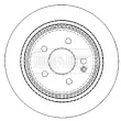 Jeu de 2 disques de frein arrière BORG & BECK BBD4489 - Visuel 2