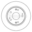 Jeu de 2 disques de frein arrière BORG & BECK BBD4520 - Visuel 1
