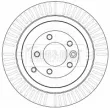 Jeu de 2 disques de frein arrière BORG & BECK BBD4533 - Visuel 2
