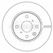 Jeu de 2 disques de frein avant BORG & BECK BBD4534 - Visuel 2