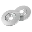 Jeu de 2 disques de frein avant BORG & BECK BBD4553 - Visuel 3